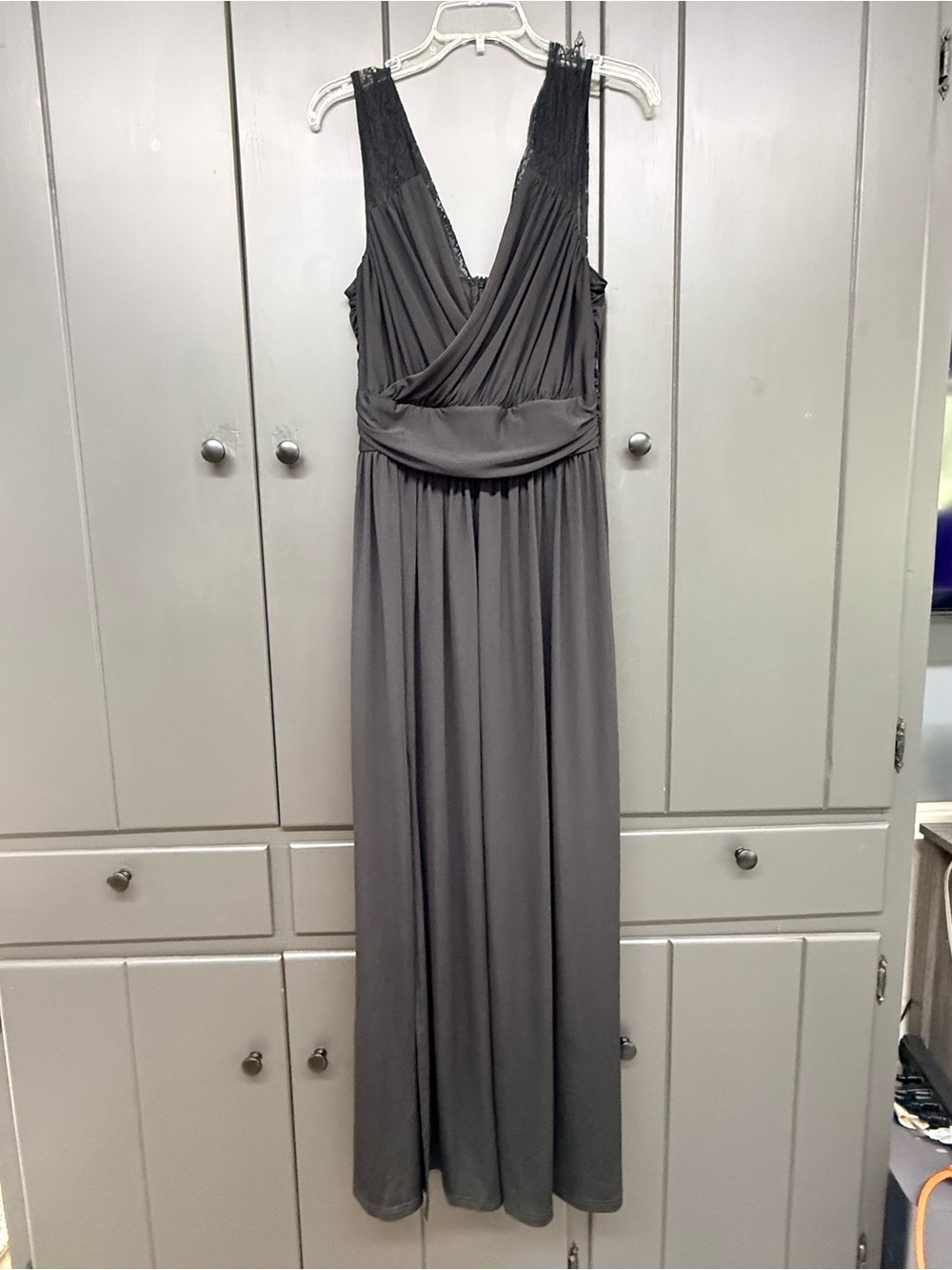 Amazon Black Sleeveless V-Neck Maxi Dress
